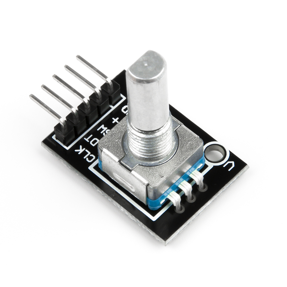 Модуль поворотного энкодера KY-040 с демонстрационным кодом